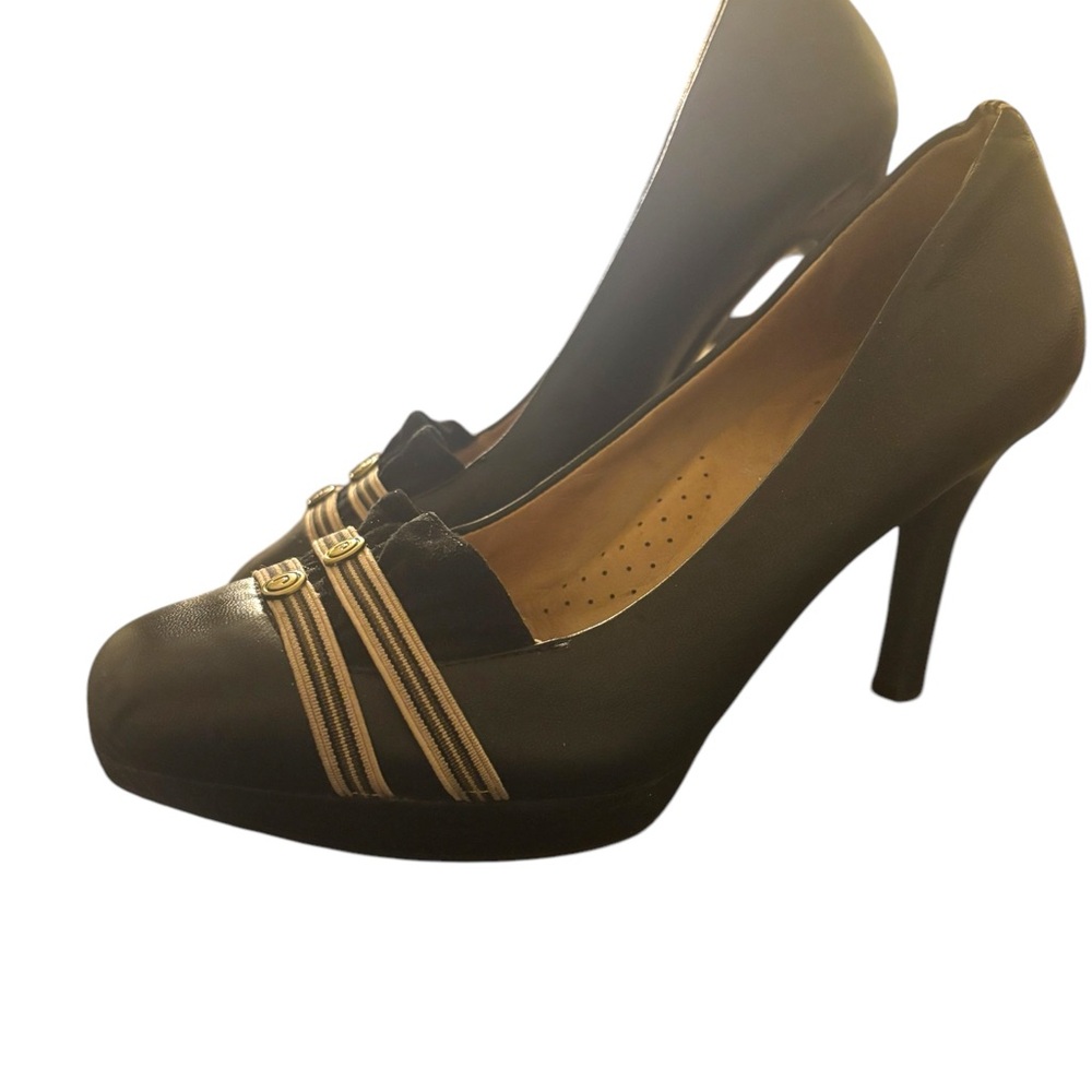 Rockport Black Platform 4.5 Inch High Heel Court Shoe Odiprene by adidas